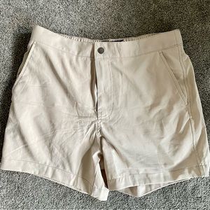 Stretchy Khaki Colored 5” Inseam Shorts